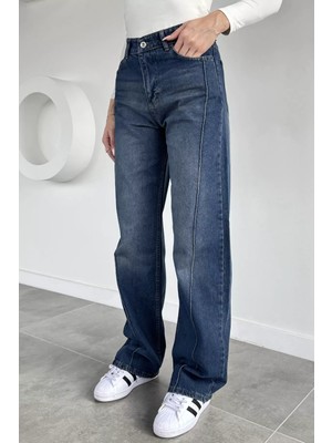 Gülseli Kadın Çimalı Palazzo Jean Kot Pantolon P-00019803