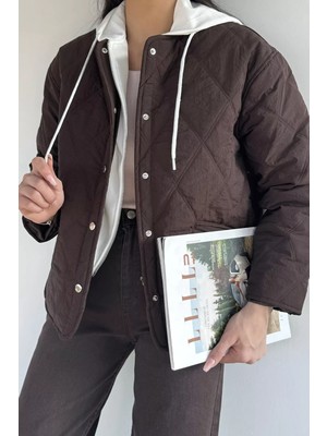 Gülseli Kadın Astarlı Çıkma Yaka Mont P-00019791