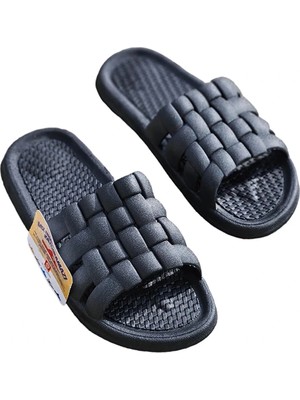 Gezer Kadın Plaj Balkon Banyo Kaymaz Taban Rahat Terlik Lacivert