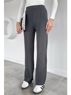Gülseli Kadın Çimalı Bol Paça Pantolon P-00019681