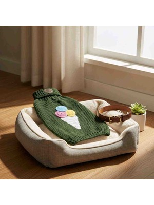 Handmade El Yapımı Örgü Orta Irk Köpek Kıyafeti