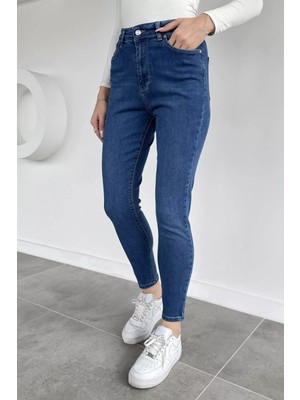 Gülseli Kadın Büyük Beden Jean Kot Pantolon P-00019722