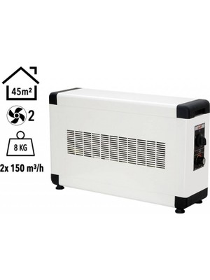 HBB4000K Heatbox Board 4000 Watt Monofaze Elektrikli Fanlı Isıtıcı Krem