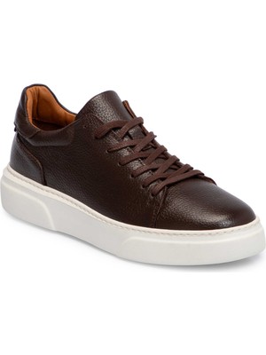 Tergan Kahverengi Hakiki Deri Erkek Sneaker - E25S1AY57667-A42