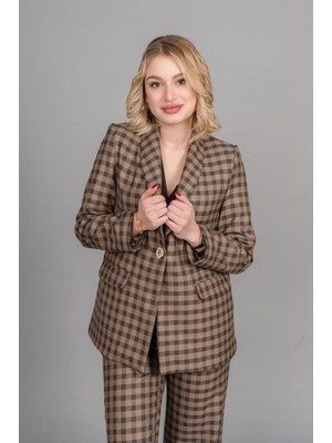 MissVina Dolly Pötikare Blazer Tek Ceket 8633