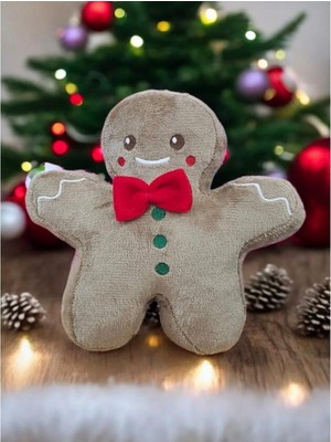 Cg Kids Kurabiye Adam Figürlü Yastık 32 Cm. Beyaz / Kahverengi (Taba) / Gri 3 Renk Seçeneği Sizlerle
