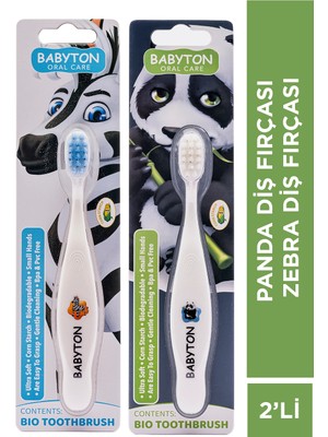 Babyton Panda Diş Fırçası - Zebra Diş Fırçası