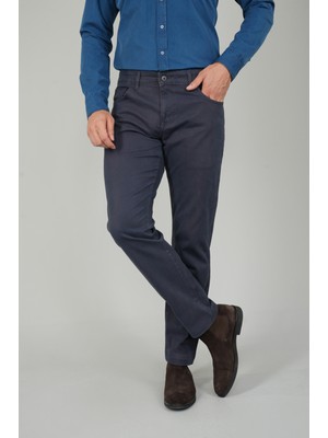 Bisse Lacivert Gabardin Pamuk 5 Cepli Spor Pantolon PNS24K24004_D39