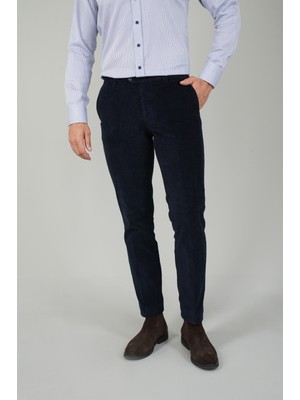 Bisse Lacivert Kadife 4 Cepli Spor Erkek Pantolon PNS22K22233_D39
