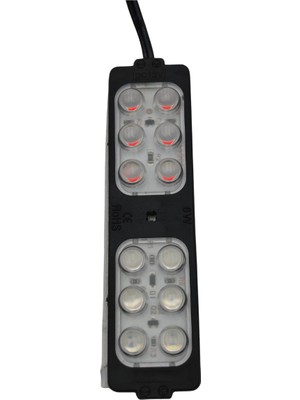 Powerr Led Aydınlatma 12 Volt 6 Watt 12 Ledli 104X26 mm Animasyonlu Beyaz-Amber Çakar Modül 5 Adet