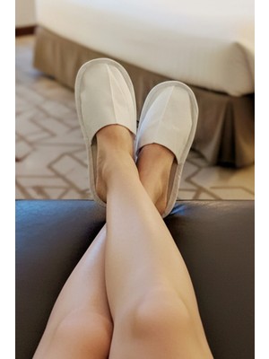 Lugmo 20 Çift Otel Terlik, Overlok Terlik, Tek Kullanımlık Otel Terliği