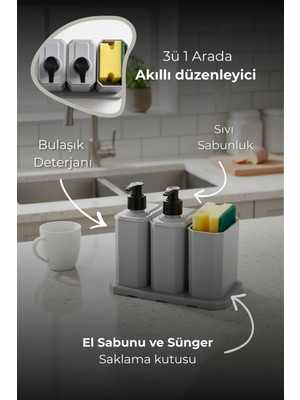 Culiq Lavabo Üstü Düzenleyici Set – Mutfakta & Banyoda Şık ve Pratik Düzen
