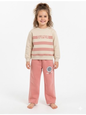 Butik Kız Çocuk %100 Pamuklu Alt - Üst 2'li Takım