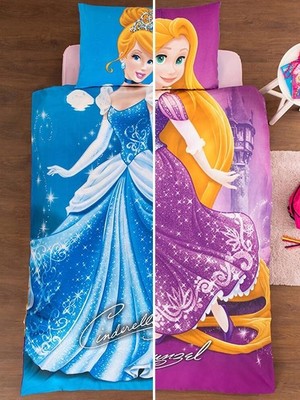 Özdilek Rapunzel Cindirella Lisanslı Çift Taraflı Nevresim Takımı 9807
