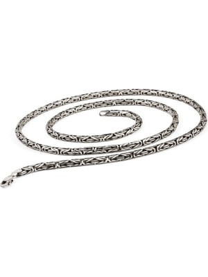 Kral Zincir Gümüş Erkek Kolye