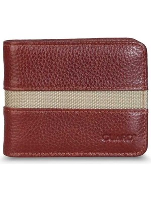 Guard Taba Spor Şeritli Deri Erkek Cüzdanı