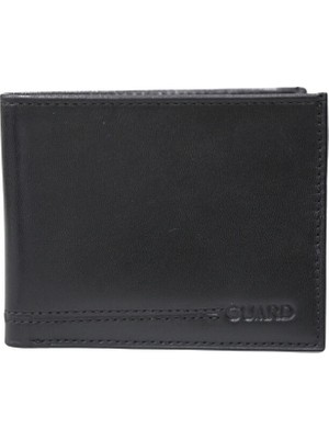 Guard Temi Siyah Klasik Deri Erkek Cüzdanı
