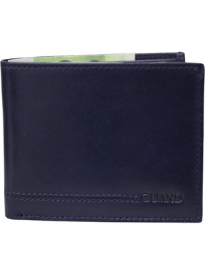 Guard Lacivert Temi Deri Erkek Cüzdanı