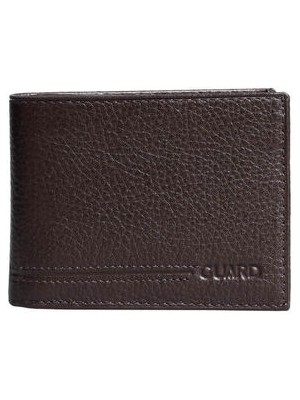 Guard Bozuk Paralıklı Pisotlu Kahverengi Hakiki Deri Yatay Erkek Cüzdanı