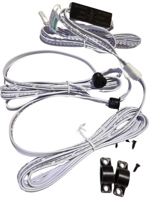 Powerr Led Aydınlatma 12V - 24V 5A Dolap Çift Kapı Kontrol Sensörü Şerit LED Anahtarı Açma Kapama