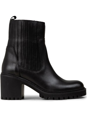 Deery Kadın Hakiki Deri Siyah Bot - 61976ZSYHC01