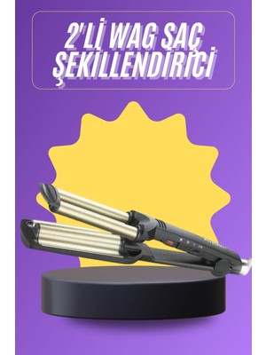 Profesyonel Seramik Kaplama Saç Şekillendirici Wag Maşa Isı Ayarlı