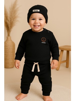 tinytrends Erkek Bebek&çocuk Smile Bere Hediyeli Ikili Takım