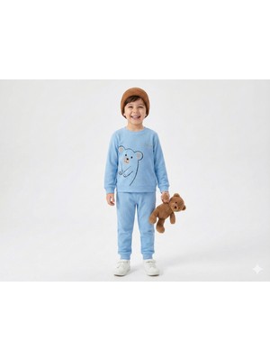 tinytrends %100 Pamuk Cute Bear 2'li Bebek Takımı
