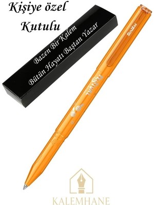 Kalemhane Scrikss " Turuncu " Festival Roller Kalem - Dış Renk Ile Yazı Rengi Aynıdır