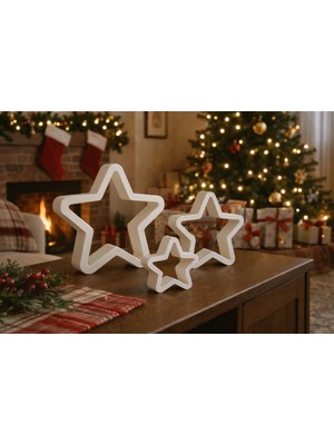 Antilop Modern Yıldız Dekor | Masa & Konsol Süsü | Minimal Ev Dekoru