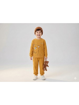 tinytrends %100 Pamuk Cute Bear 2'li Bebek Takımı