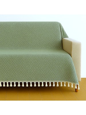 Lunga Vita Dama Desen Dokuma %100 Pamuklu Çok Amaçlı Pike Koltuk Örtüsü 180X230