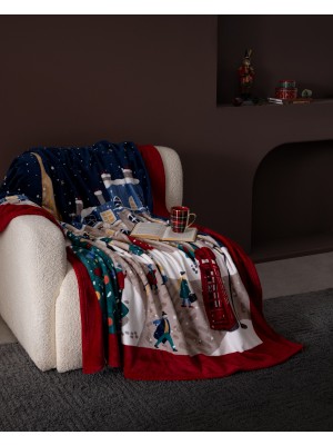 Madame Coco Brozel Welsoft Baskılı Tv Battaniye - Renkli