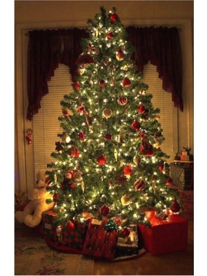 Özbience Günışığı Yılbaşı Çam Ağacı Işığı, 10 mt Fişli Kablolu, Sarı Lambalar