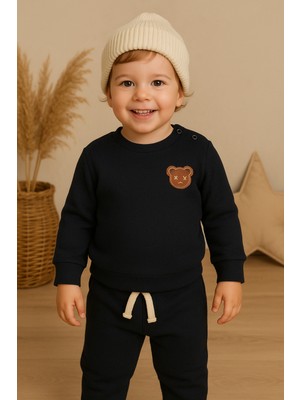 tinytrends %100 Pamuk Bebek&çocuk Ayıcık Desenli 2'li Takım