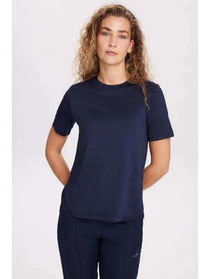 Haşema Active Kısa Kollu Lacivert Antrenman Üstü-Tişörtü Act-28