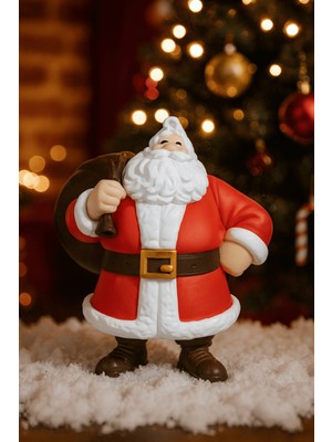Noctis Nest Noel Baba Yılbaşı Dekor Biblosu – Masaüstü Yeni Yıl Süsü (19 Cm)