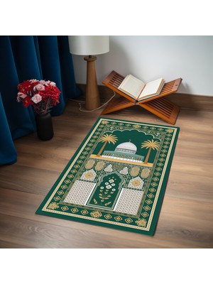 TURKISHRUG KINGDOM Sanat Desenli Kişiye Özel Çok Renkli Premium Seccade