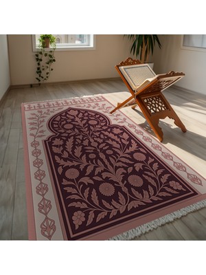 TURKISHRUG KINGDOM Tüylenmez Çok Renkli Kusursuz Baskı Kişisel Seccade