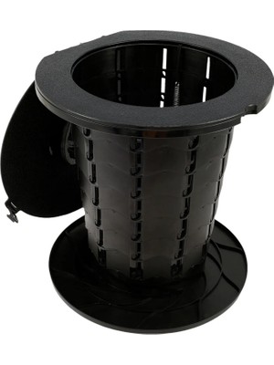 Pltech Katlanabilir Portatif Tuvalet PU Minderli 8 Kademeli Yükseklik Ayarlı Outdoor Kullanım İçin