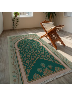 TURKISHRUG KINGDOM Modern Kültürel Dokulu Çok Renkli Isimli Seccade