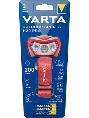 Varta Outdoor Sports H20 Pro (Kafa Feneri)