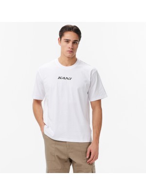 Karl Kani Retro Patch Print Erkek Beyaz T-Shirt.wht