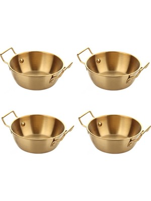 Mien Altın Eskitme 4'lü Kase/çerezlik 12CM