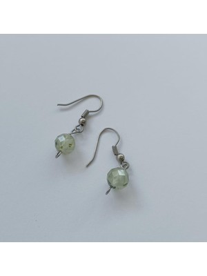 Küpe Doğaltaş Sallantılı Prinayt Foset Kesim Terazi Burcu Taşı Küpe