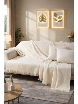 Miar %100 Pamuk Koltuk Örtüsü – Oturma ve Sırt Kısmını Kaplayan Koruyucu Örtü 180 x 220