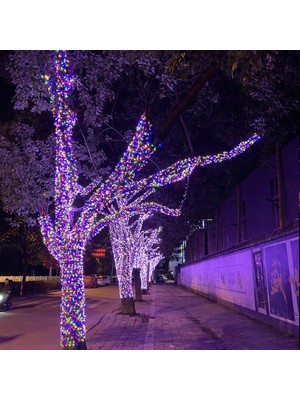 Gaman 100 Metre Rgb LED Işık Çok Renkli- 8 Fonksiyonlu Iç/dış Mekan, Cafe, Ağaç, Bahçe, Yılbaşı Dekoratif