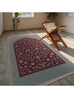 TURKISHRUG KINGDOM Yumuşak Çok Renkli Tabanlı Isimli Dijital Baskı Seccade