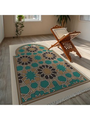 TURKISHRUG KINGDOM Modern Minimal Çok Renkli Tasarım Kişiye Özel Seccade