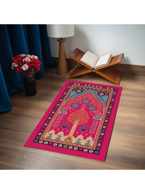 TURKISHRUG KINGDOM Premium Kalite Çok Renkli Anti Alerjik Özel Isimli Seccade